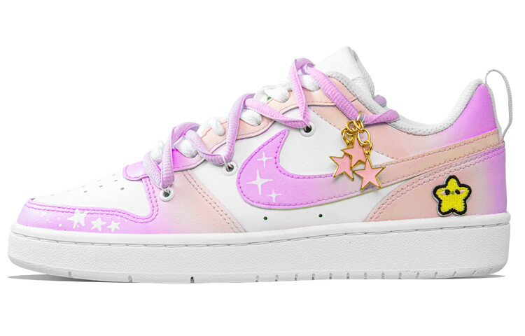 

Кроссовки Nike Court Borough Skateboard Shoes Women's Low-Top Pink/White, Розовый, Кроссовки Nike Court Borough Skateboard Shoes Women's Low-Top Pink/White