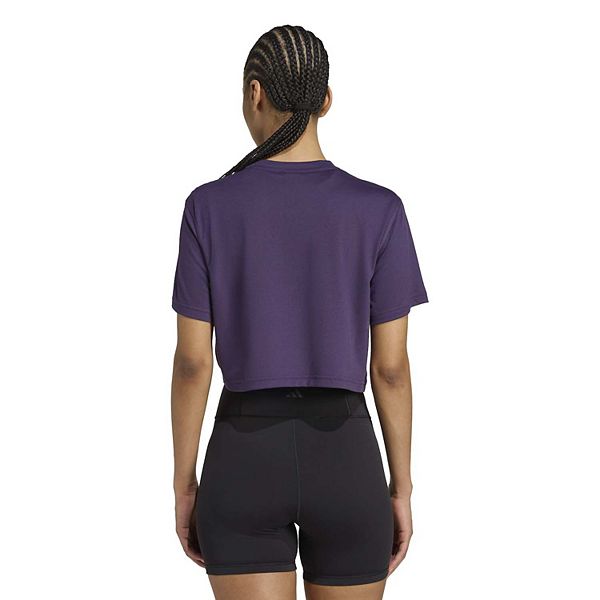 Женская футболка boxy t-shirt Adidas, Aurora Plum — фото 2