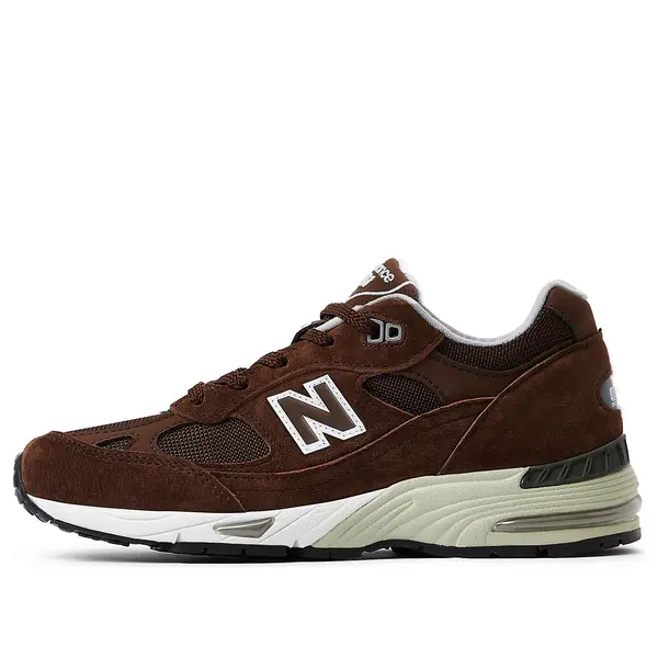 Кроссовки 991 сделано в Англии New Balance, коричневый