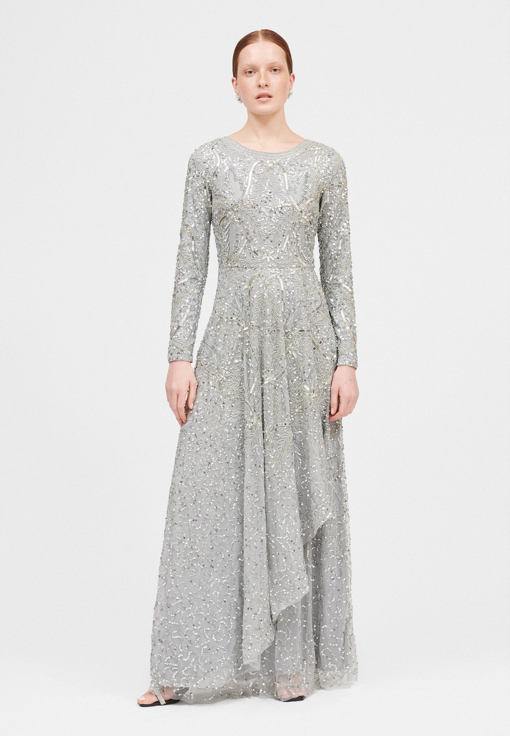 

Платье для особых случаев MODEST EMBELLISHED SEQUINS Maryisa, серый