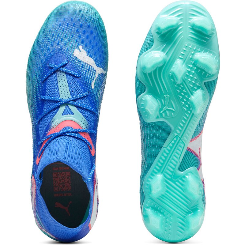 Футбольные бутсы Future 7 Ultimate FG/AG Puma, цвет bluemazing-puma white-electric peppermint — фото 2