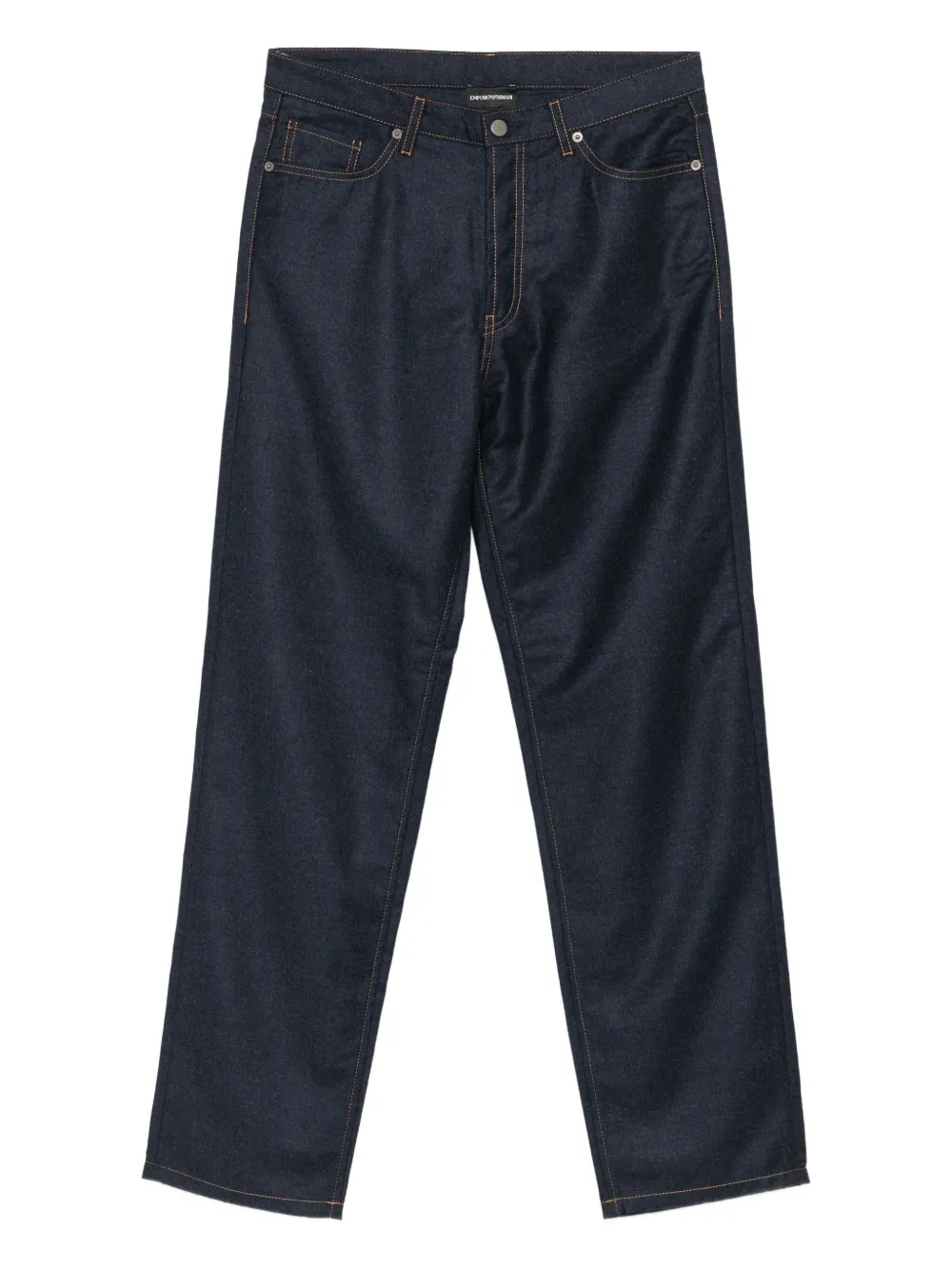 

Брюки Stitching straight-leg trousers EMPORIO ARMANI, синий