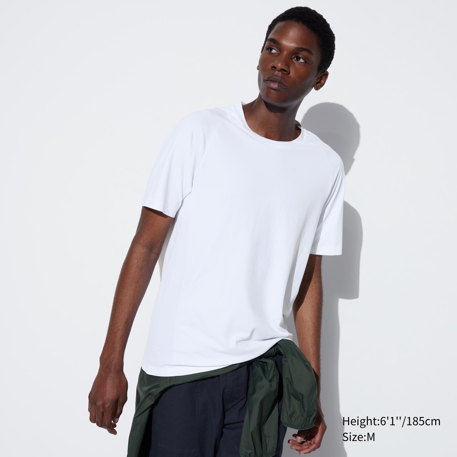 

Футболка DRY-EX с круглым вырезом UNIQLO, белый