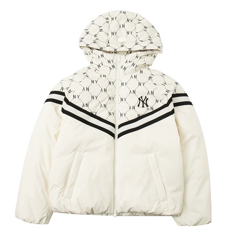 

MLB Куртка пуховая унисекс бежевая, Ecru