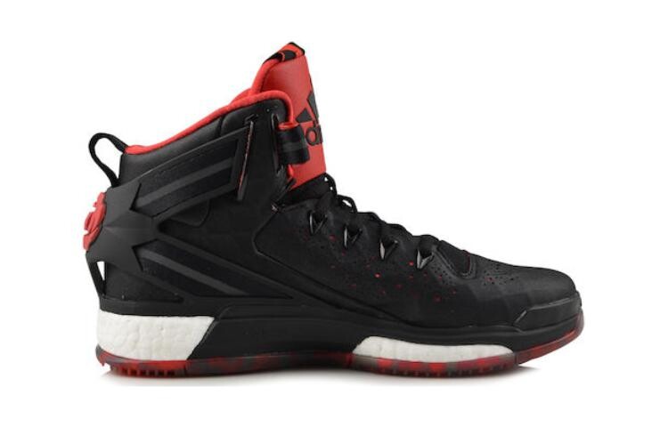 Баскетбольные кроссовки D Rose 6 Kids Mid-top Black/Red Adidas, черный/красный — фото 2