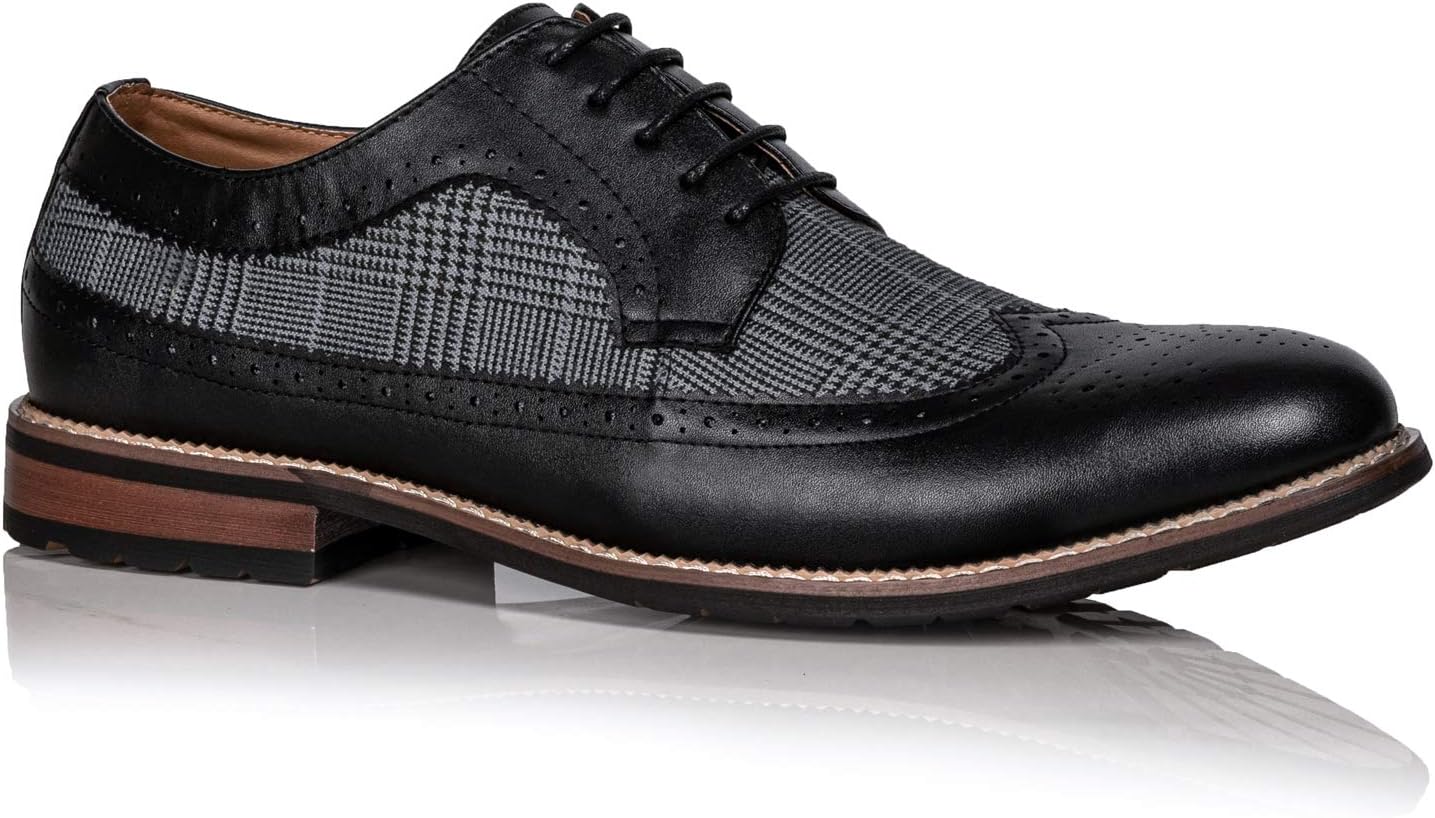 

Мужские оксфорды с крыльями и шнуровкой Metrocharm MC315, черный