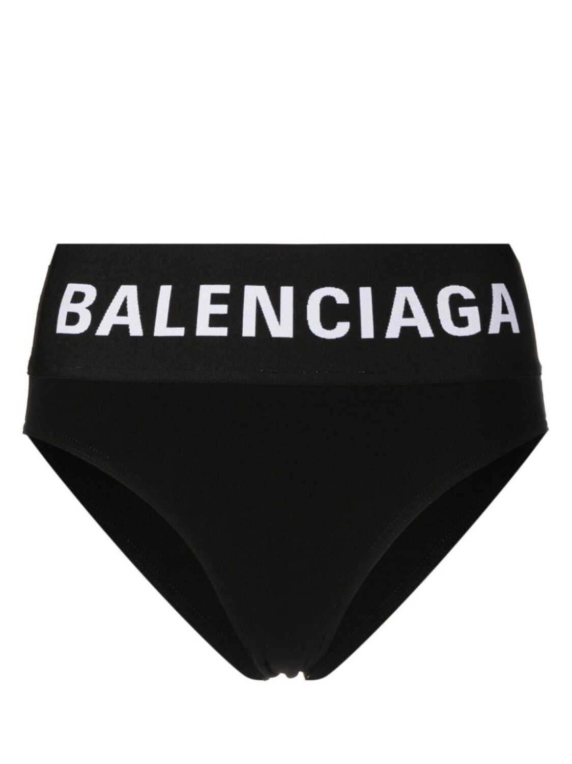 

Balenciaga трусы-брифы с завышенной талией и логотипом, черный