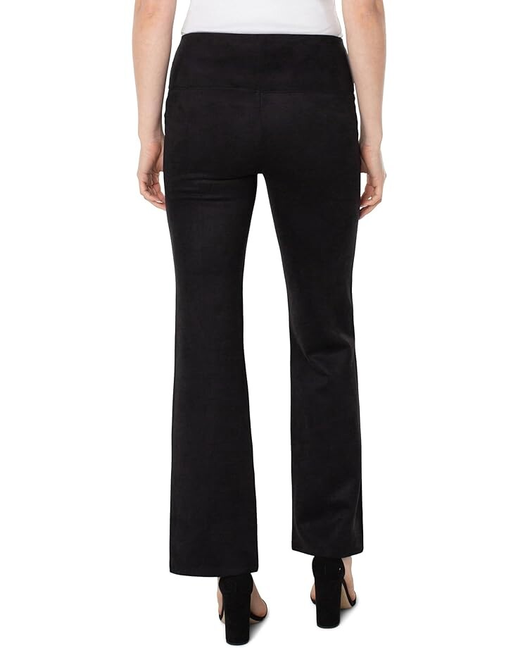 

Брюки Liverpool Los Angeles Pearl Pull-On Flare Sueded Scuba Pant with Pin Tucks 31”, черный
