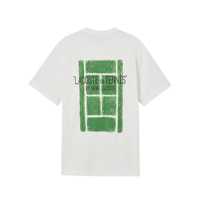 Футболка мужская с круглым вырезом Moderate LACOSTE, 70V/Ecru — фото 3