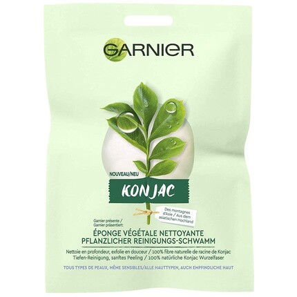 

Скраб для лица Конжаковая губка для удаления прыщей и очищения, Garnier