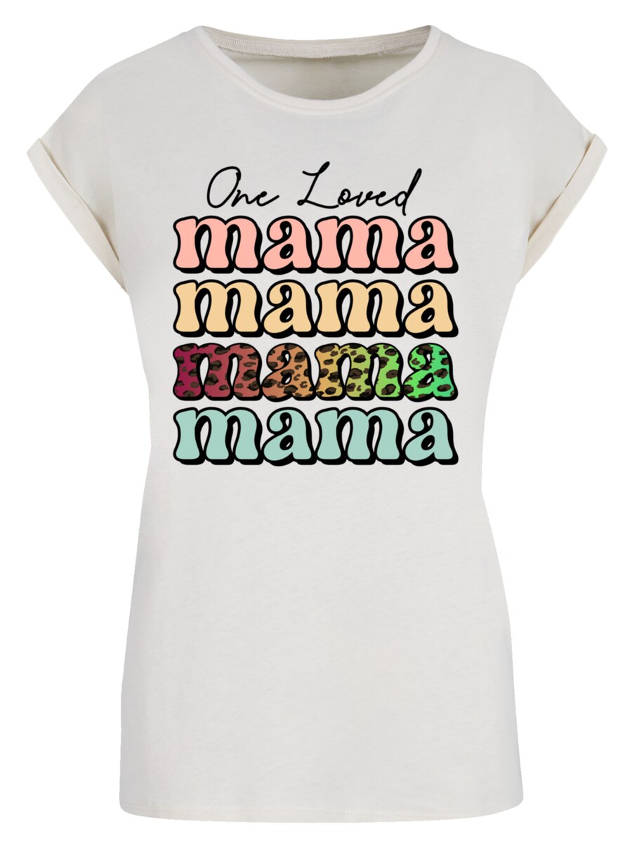 

Рубашка F4NT4STIC Mothers Day Mama Typography Leopard Print Pastel, песочный
