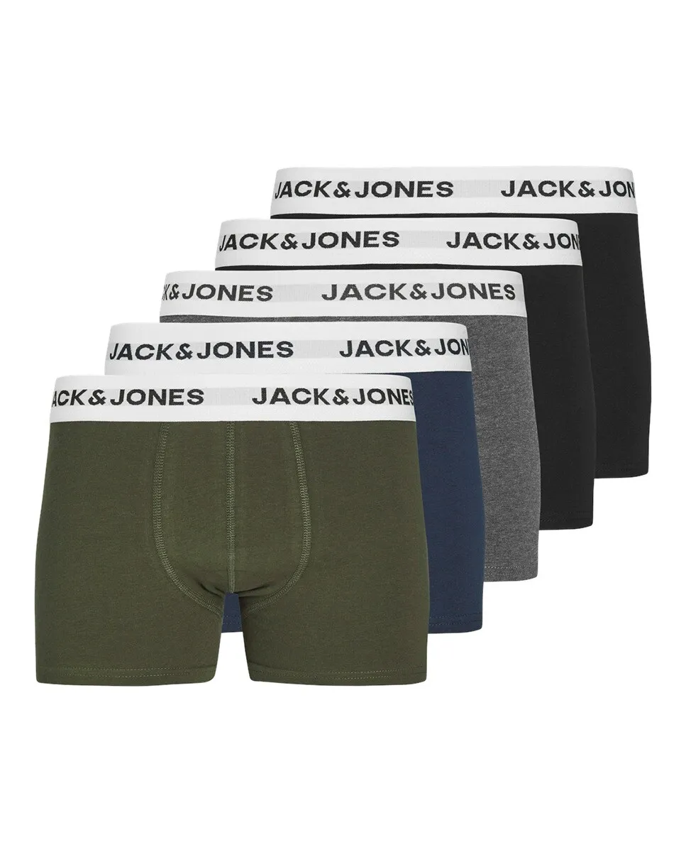 

Упаковка из 5 трусов-боксеров для мальчиков Jack & Jones, черный