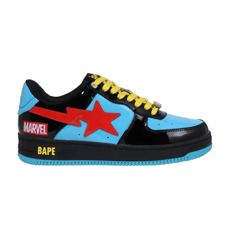 Кроссовки BAPE Marvel x Wmns Bapesta 'Black Widow', черный