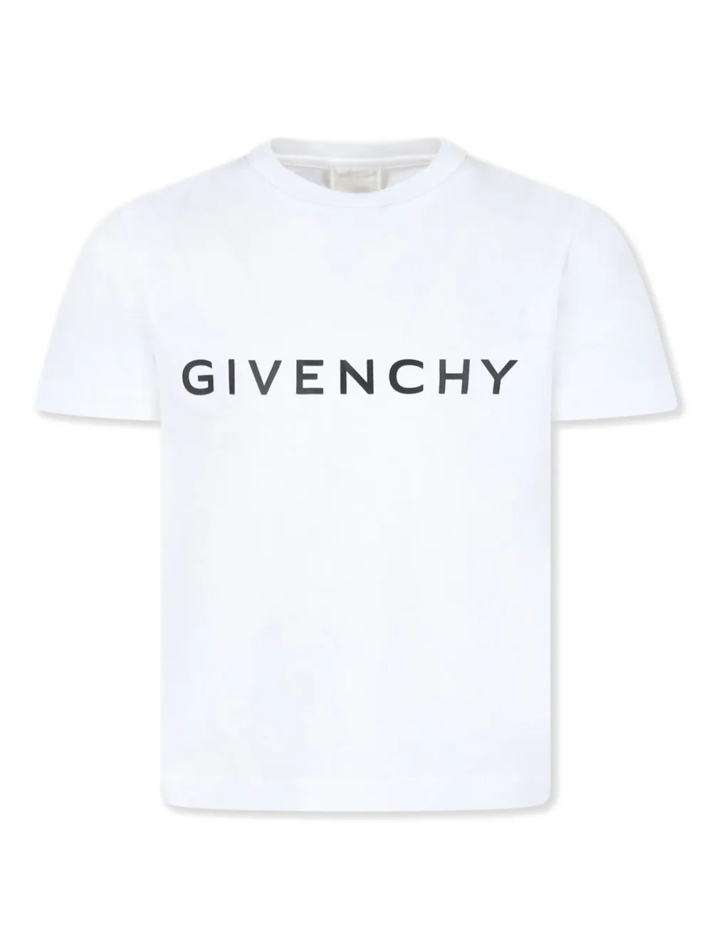 

Футболка из органического хлопка с логотипом Givenchy Kids, белый