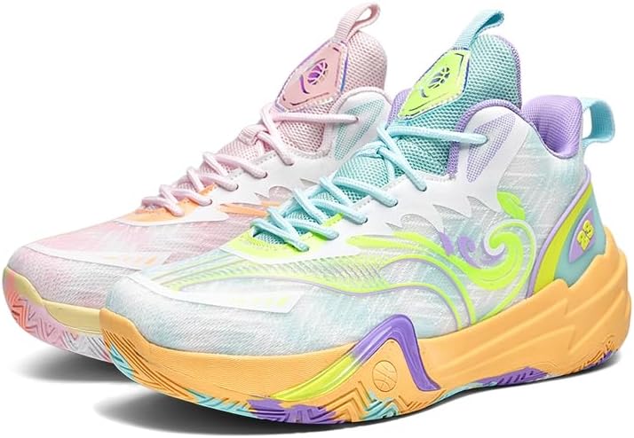 

Мужские кроссовки с круглым носком, сетчатые, дышащие, на шнуровке, с толстой подошвой, нескользящие и легкие, подходят для прогулок, бега и игры в теннис Igzbibg, Two-color