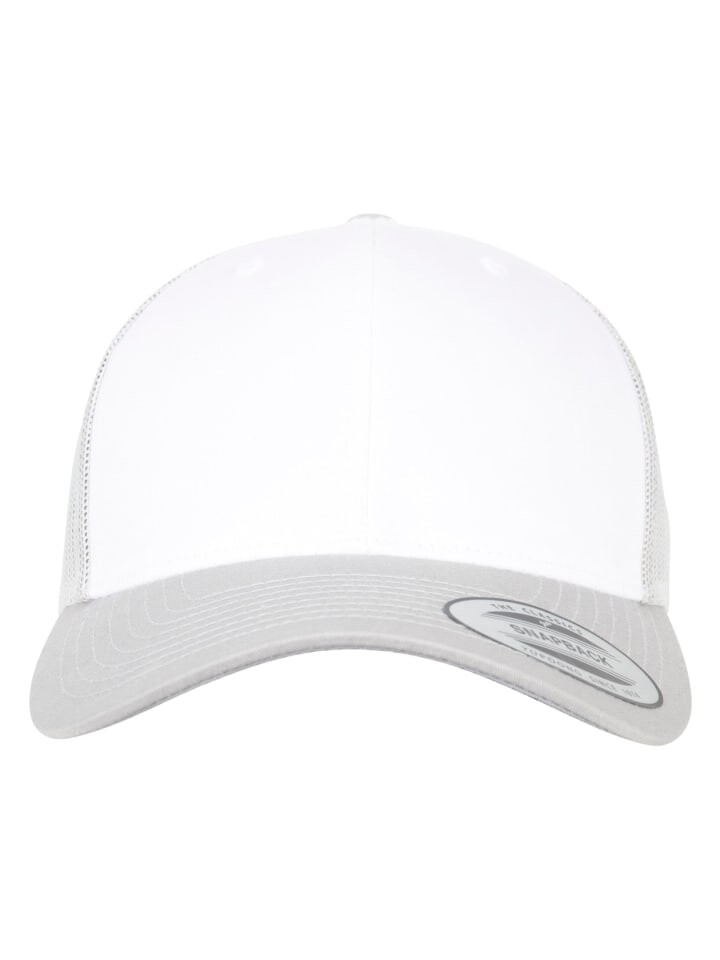 

Бейсболка Flexfit Trucker, цвет silver/white/silver