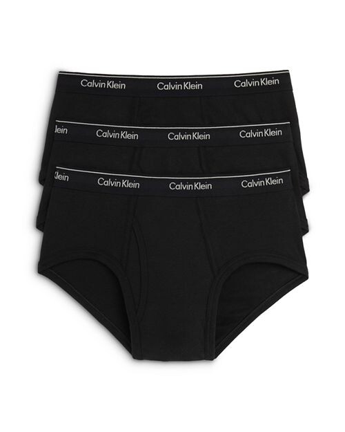 

Классические трусы из хлопка, 3 шт. Calvin Klein, цвет Black