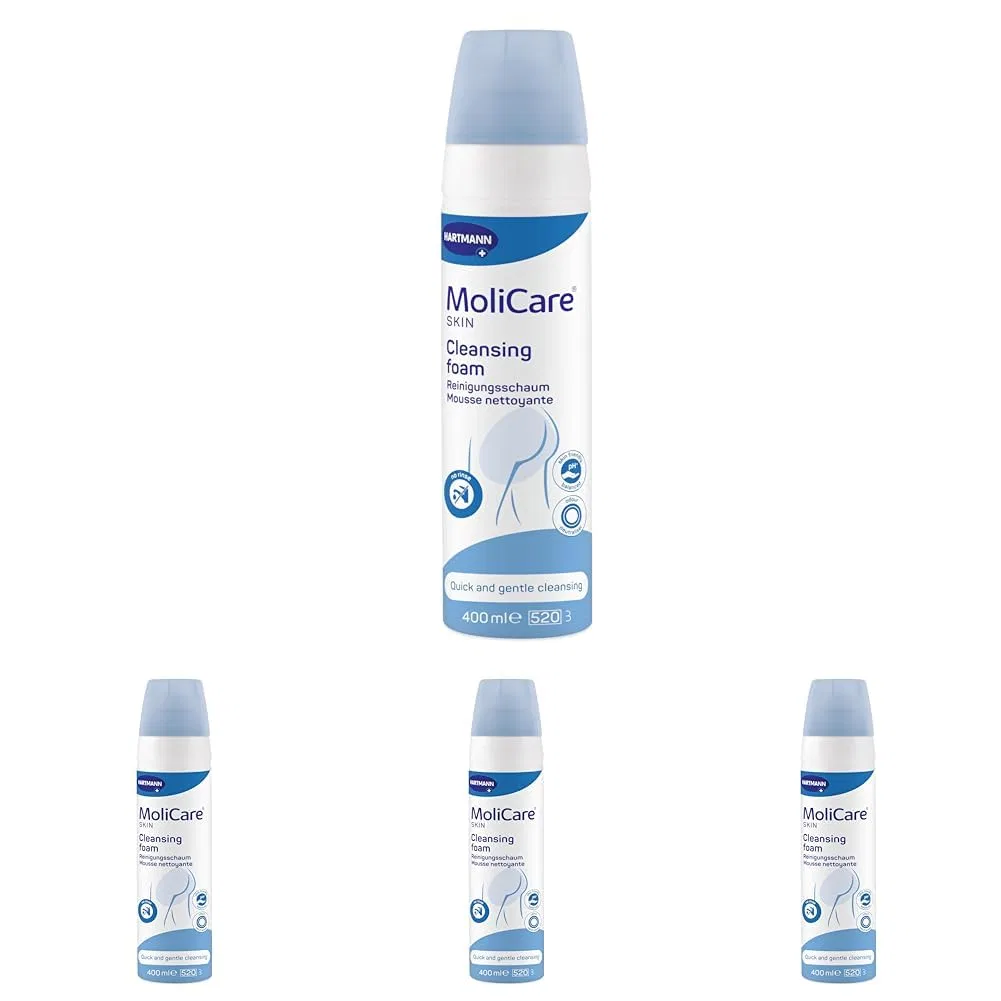 Очищающая пена MoliCare Skin для кожи, 400 мл, 4 шт. Molicare, White