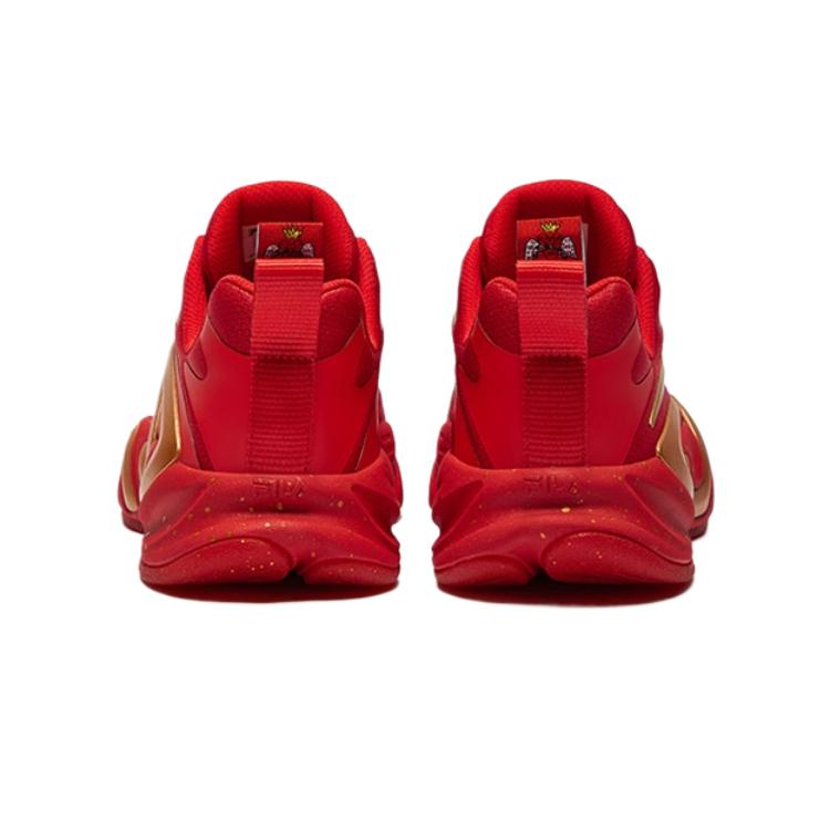 FILA KIDS Противоскользящие и износостойкие дышащие детские кроссовки Molecular Red/Elegant Gold Kids — фото 3