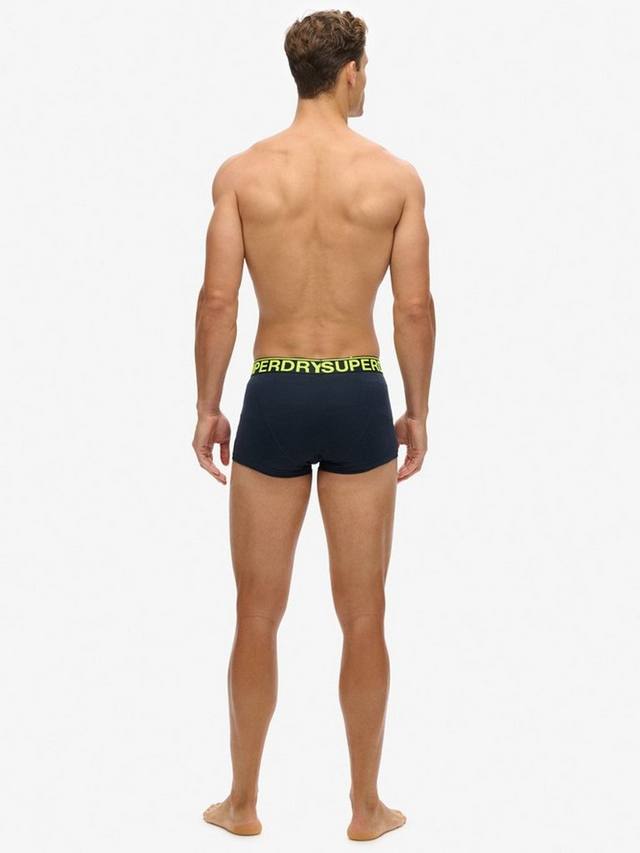 Эластичные плавки из органического хлопка Superdry, цвет Eclipse Navy/Neon — фото 2