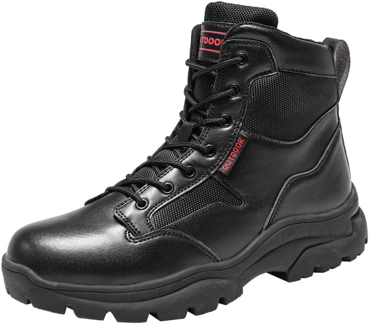 

Зимние походные ботинки для мужчин, тактические ботинки, боевые ботинки, рабочая обувь, уличная и прогулочная обувь Tsuukuie, черный