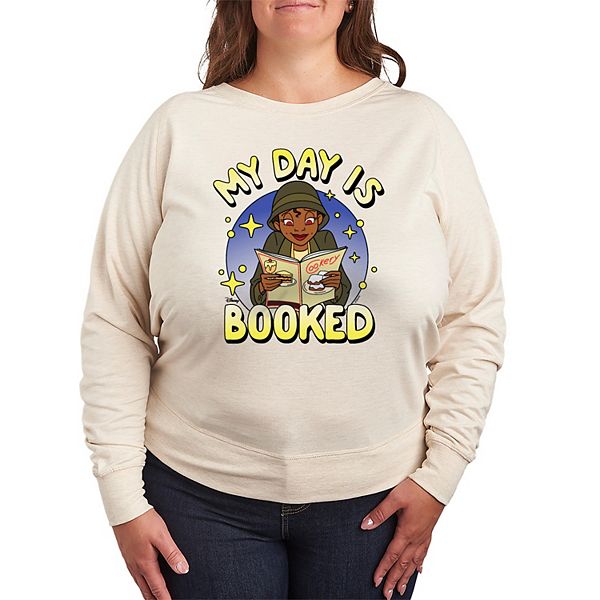 

Футболка с длинным рукавом The Princess and the Frog Tiana Plus Size My Day is Booked French Terry Disney