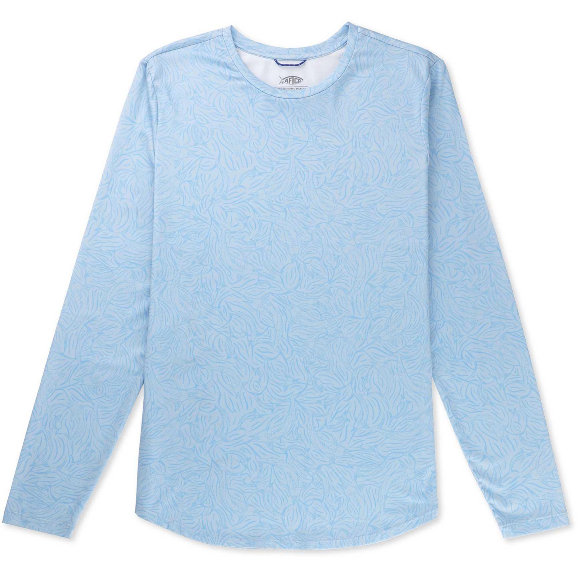 

Женская футболка с длинными рукавами Sandbar с защитой от ультрафиолета UVX AFTCO, Niagara Mist, Фиолетовый, Женская футболка с длинными рукавами Sandbar с защитой от ультрафиолета UVX AFTCO, Niagara Mist