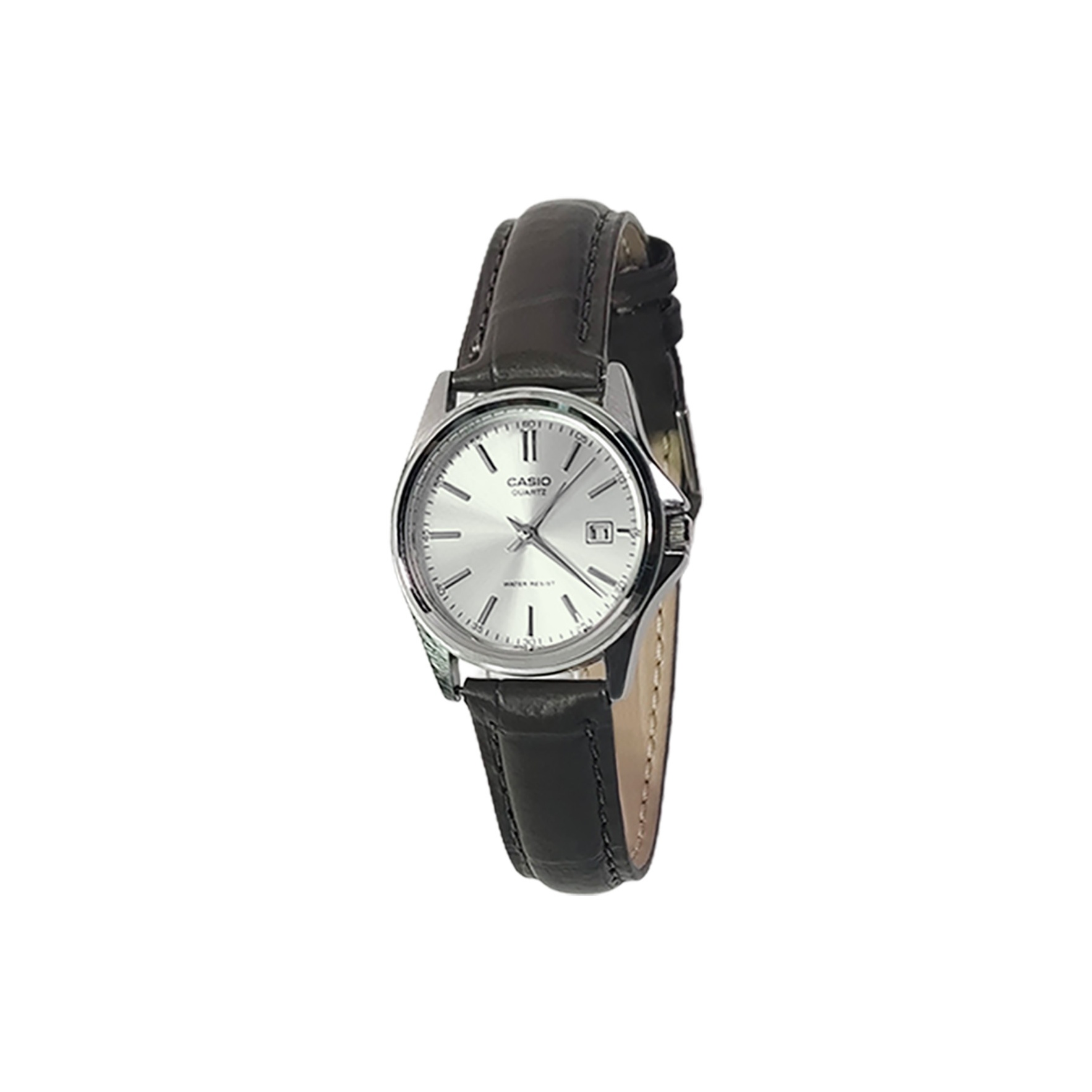 

CASIO Часы Retrofit Series Quartz Movement Genuine Leather Strap Watch Unisex Silver Dial
