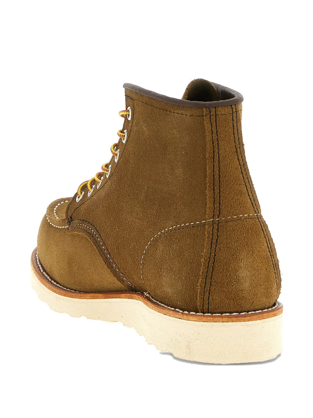 Кожаные ботинки с контрастной прострочкой Red Wing Shoes, коричневый — фото 3