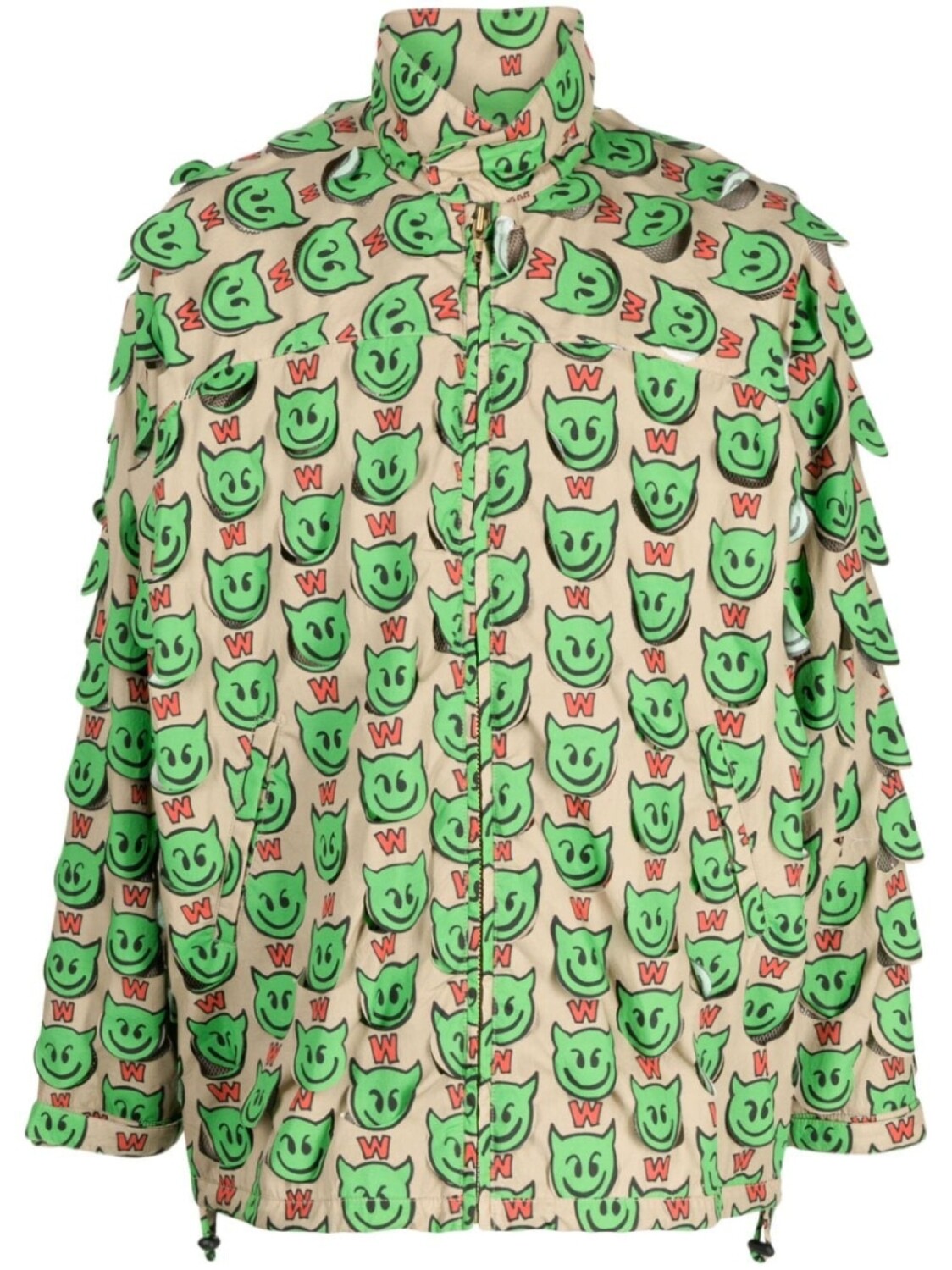 

Walter Van Beirendonck куртка с принтом, коричневый