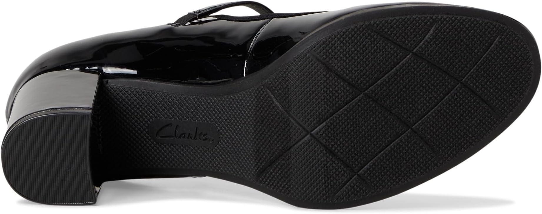 Туфли Clarks Women's Bayla Lily, Black Patent Synthetic — фото 3