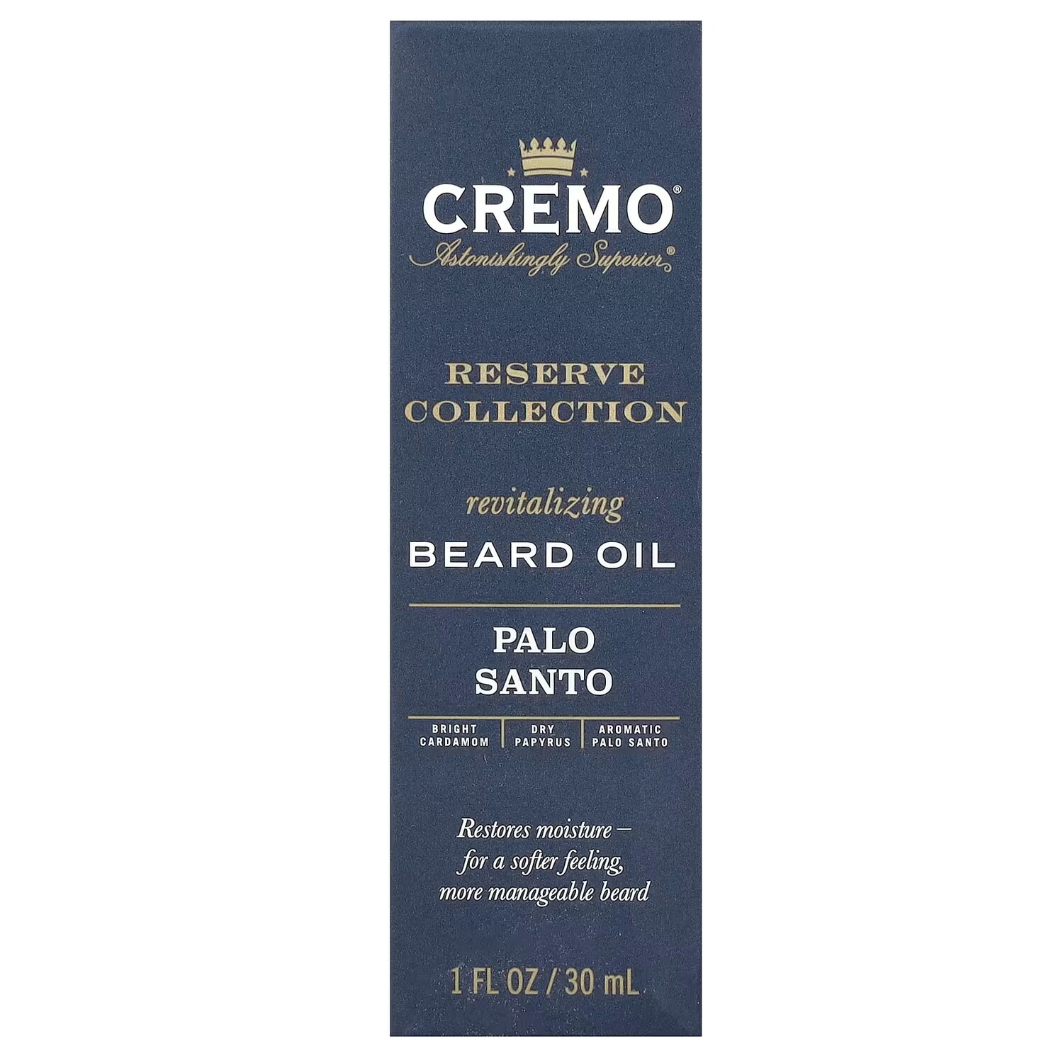 Reserve Collection Восстанавливающее масло для бороды Palo Santo, 1 жидкая унция (30 мл) Cremo — фото 2