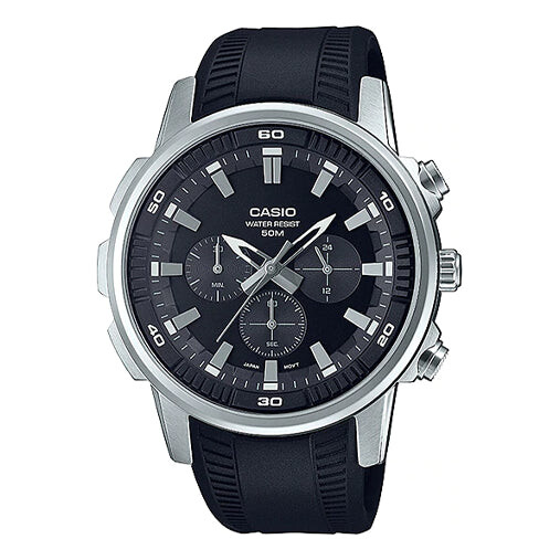 

Часы Casio Dress Classic Minimalistic Analog Watch 'Black Silver', черный