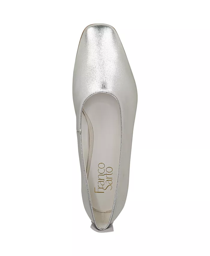 Женские балетки Vana Snip с открытым мысом Franco Sarto, серебряный — фото 4