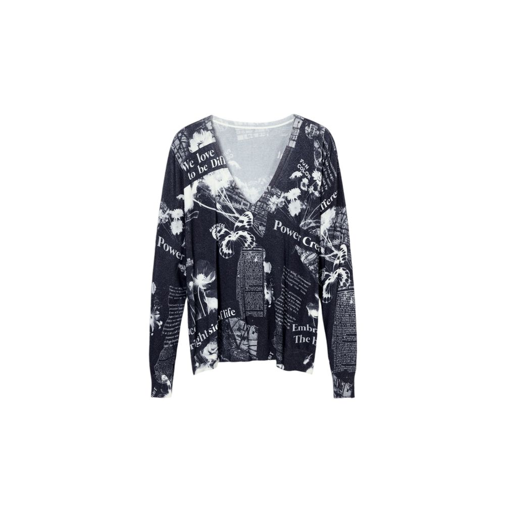 

Черные вискозные топ и футболка Desigual