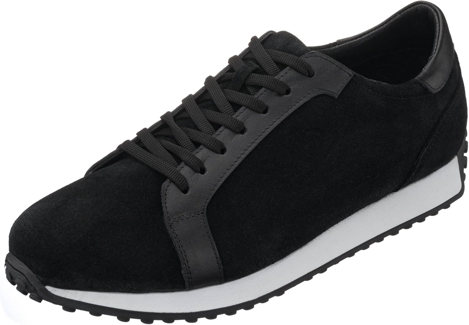 

Мужские кроссовки DALGALA большого размера из черной натуральной замши, легкие, ручной работы