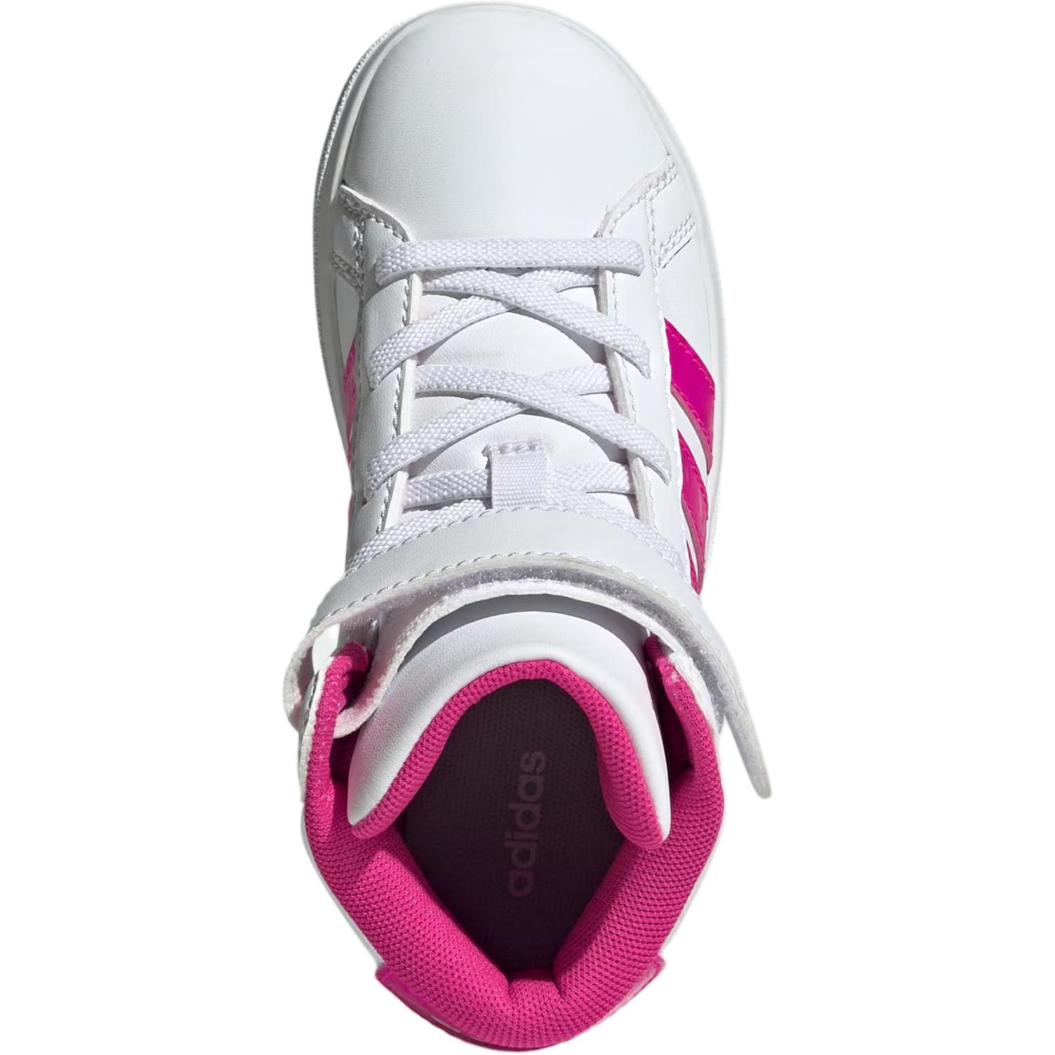 Adidas Grand Court Mid top детские скейтборд кроссовки White — фото 4