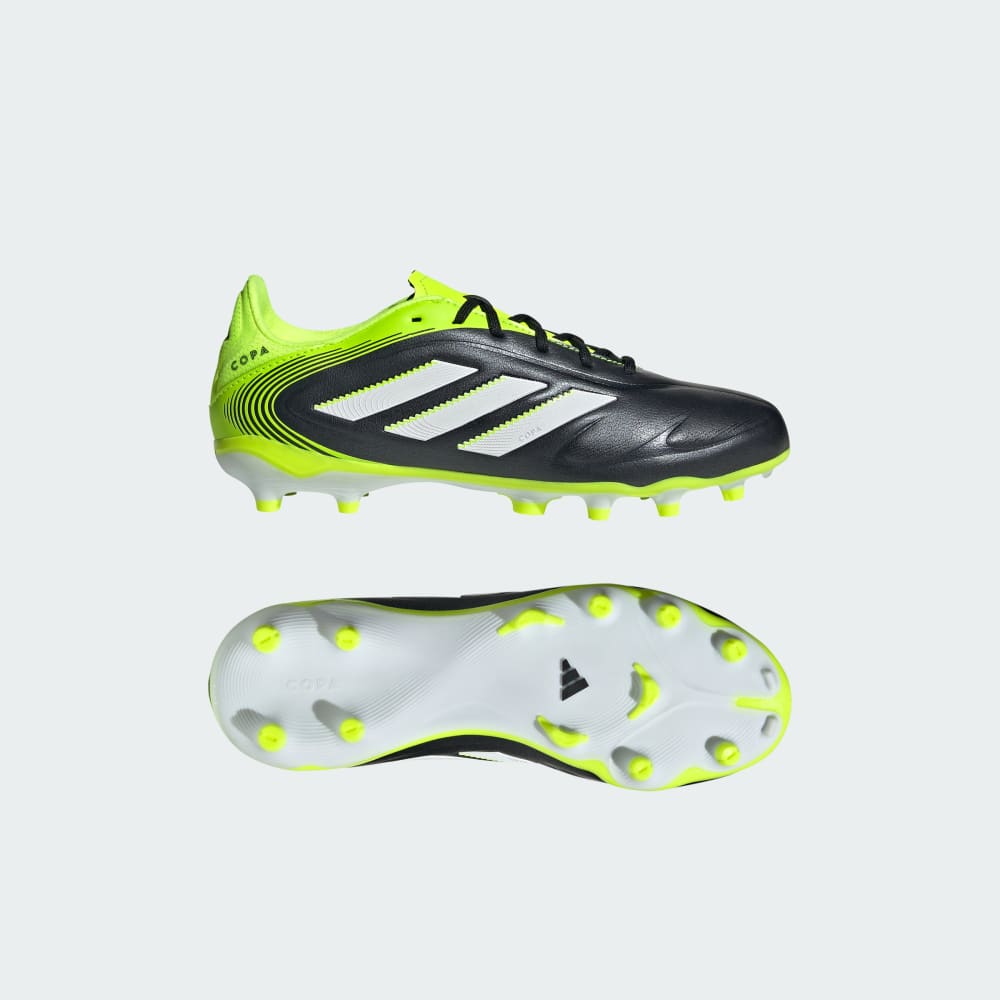 

Бутсы Adidas Copa Pure 3 League Firm/Multi-Ground Cleats Kids, цвет Core Black/Cloud White/Lucid Lemon