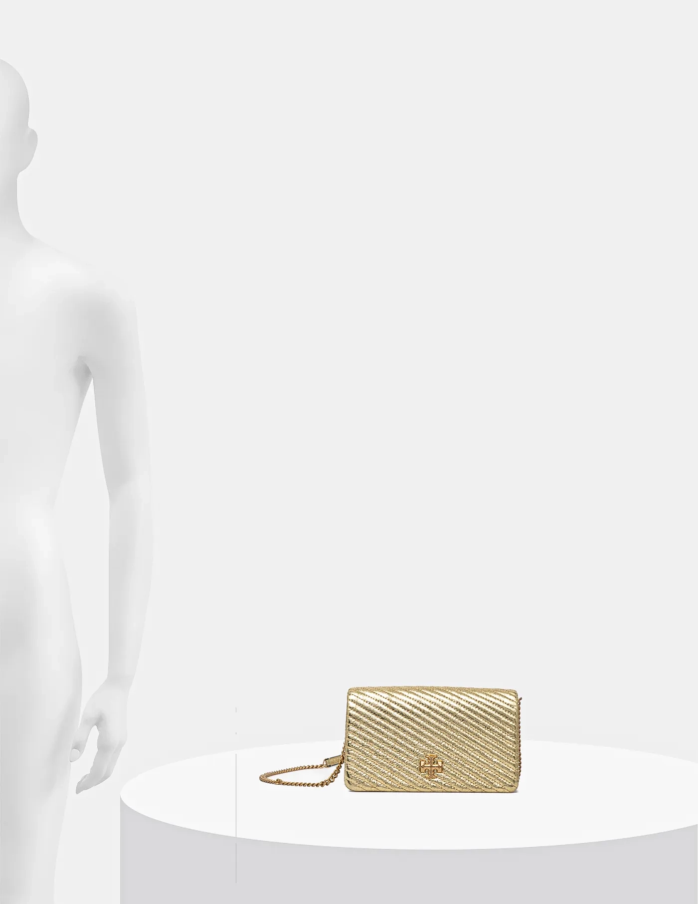 

Кожаная сумочка Кира Tory Burch, золотой