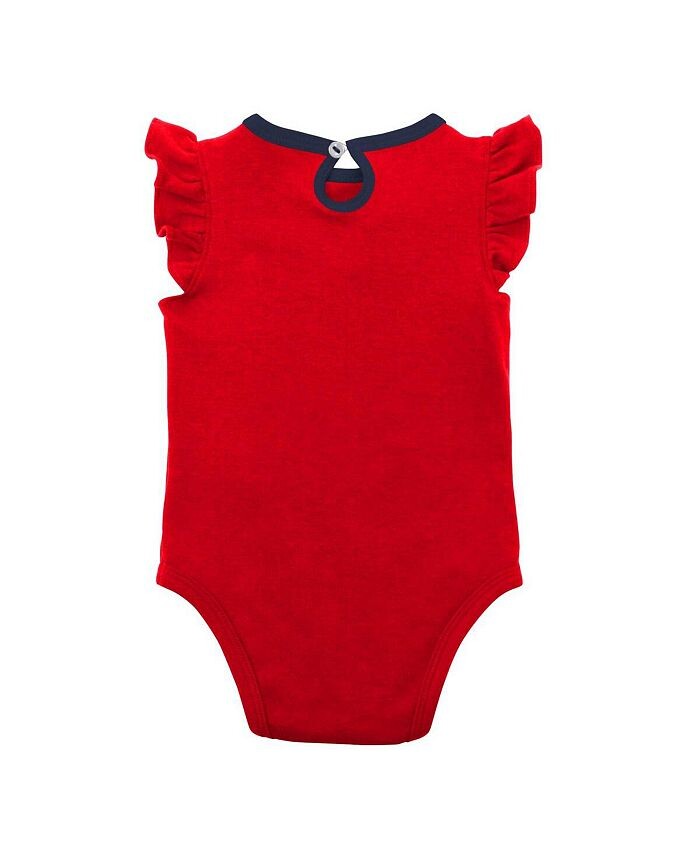 Набор из двух боди Los Angeles Angels Little Fan для новорожденных, красный, Хизер-серый Outerstuff, красный — фото 2