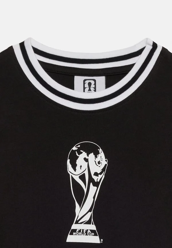Футболка jorfifa с круглым вырезом и принтом Jack & Jones Junior, Black — фото 4