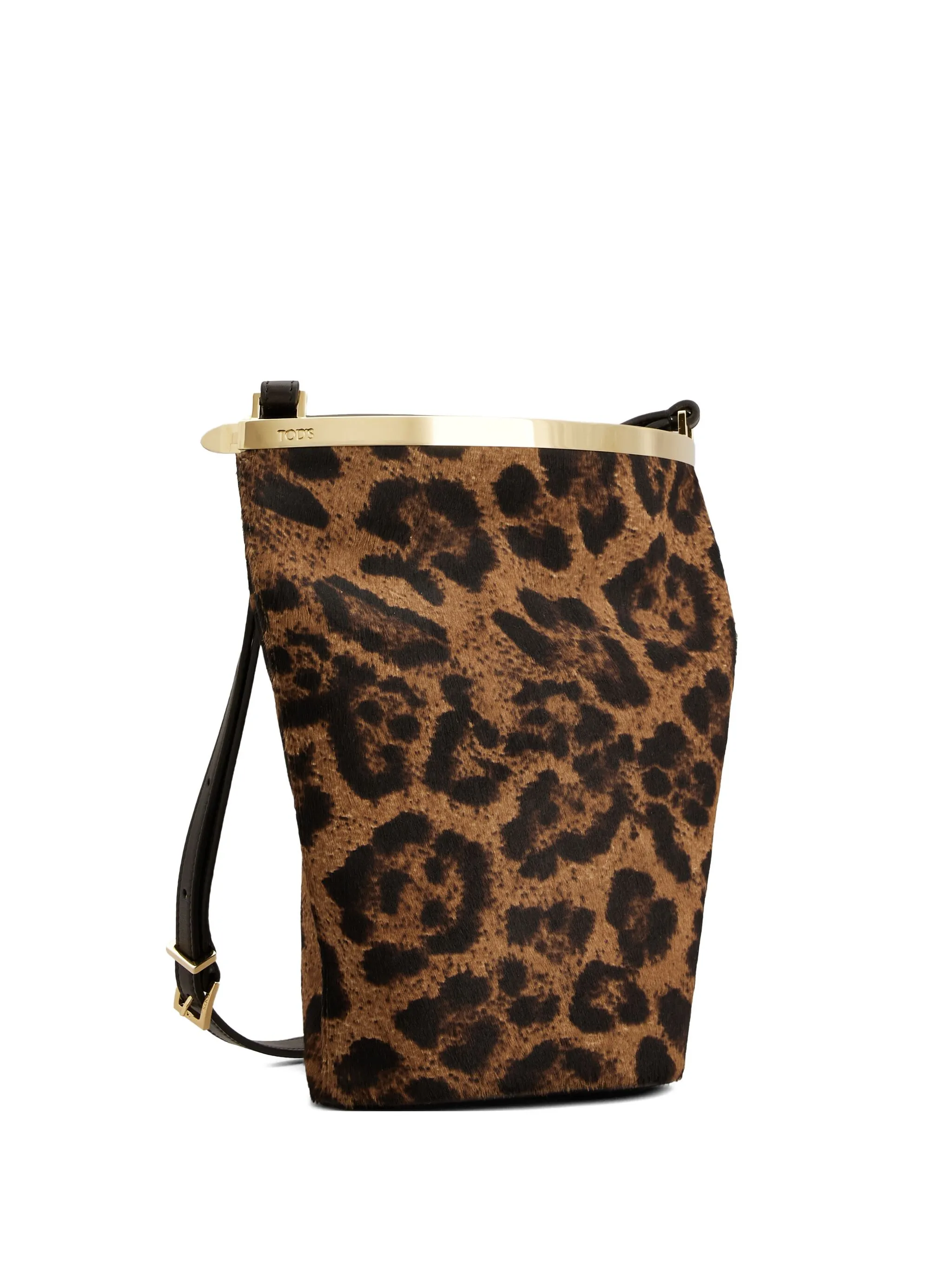 

Сумка-ведро с леопардовым принтом Tod'S, коричневый