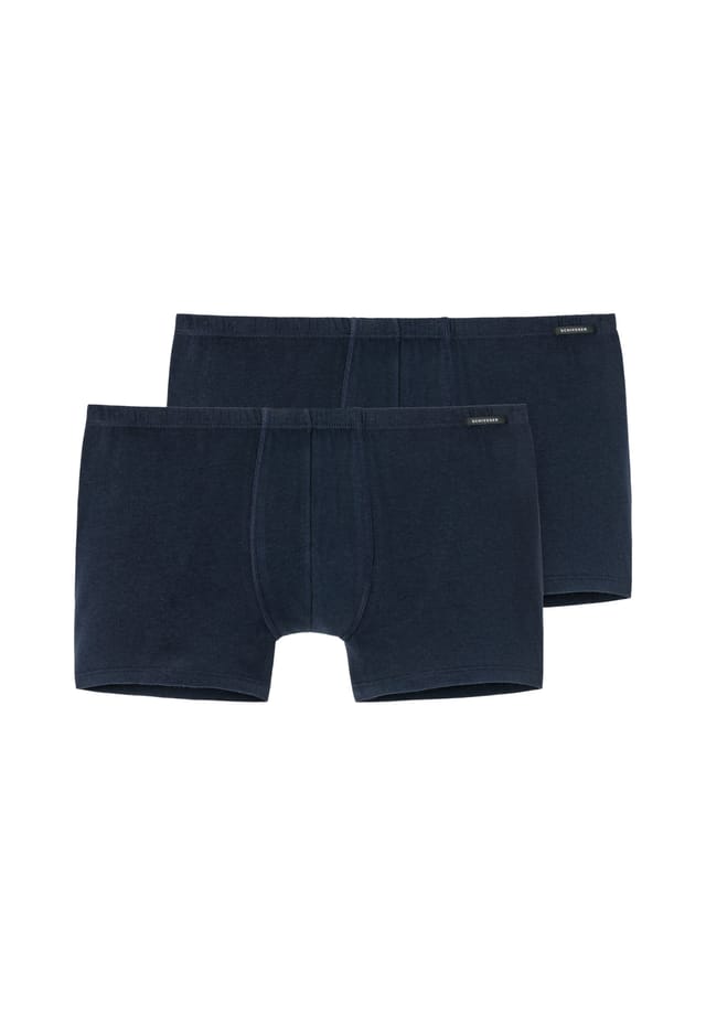 

Шорты 2 пары хлопковые базовые вещи Schiesser, синий