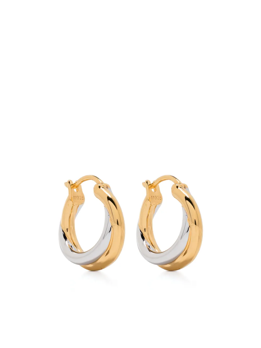 

Крупные переплетенные серьги-кольца x lucy williams Missoma, золотистый