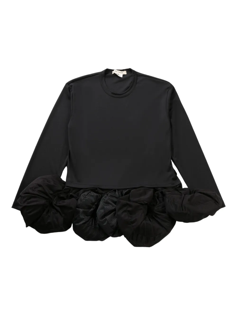 

Блузка с сетчатыми вставками COMME DES GARCONS, черный