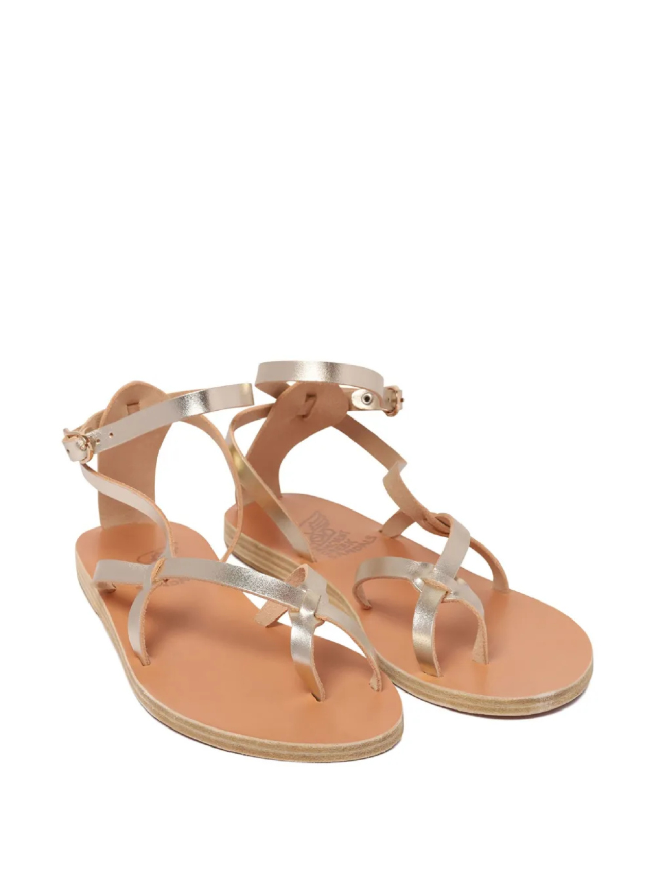 Древнегреческие сандалии кожаные сандалии Ancient Greek Sandals, серый — фото 2