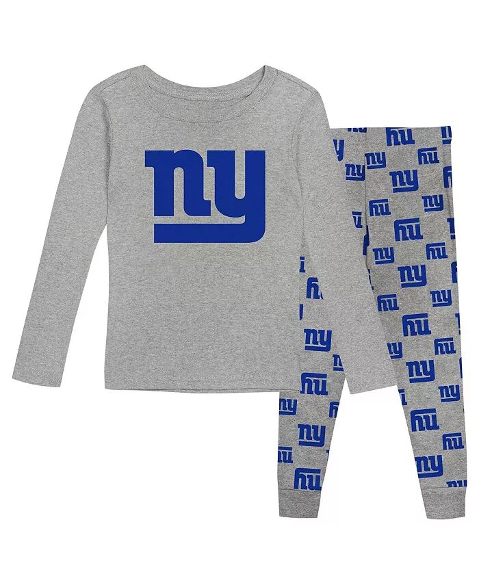 

Футболка с длинным рукавом и штаны New York Giants для больших мальчиков и девочек, комплект для сна Outerstuff