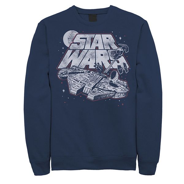 

Мужская флисовая толстовка с принтом Millennium Falcon Star Wars