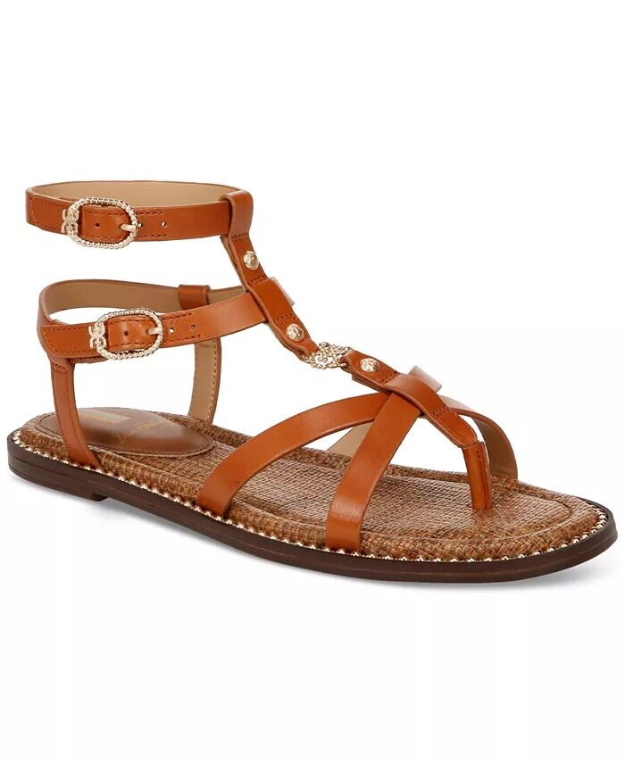

Гладиаторы на плоской подошве с декором и ремешками Tayla Sam Edelman, коричневый