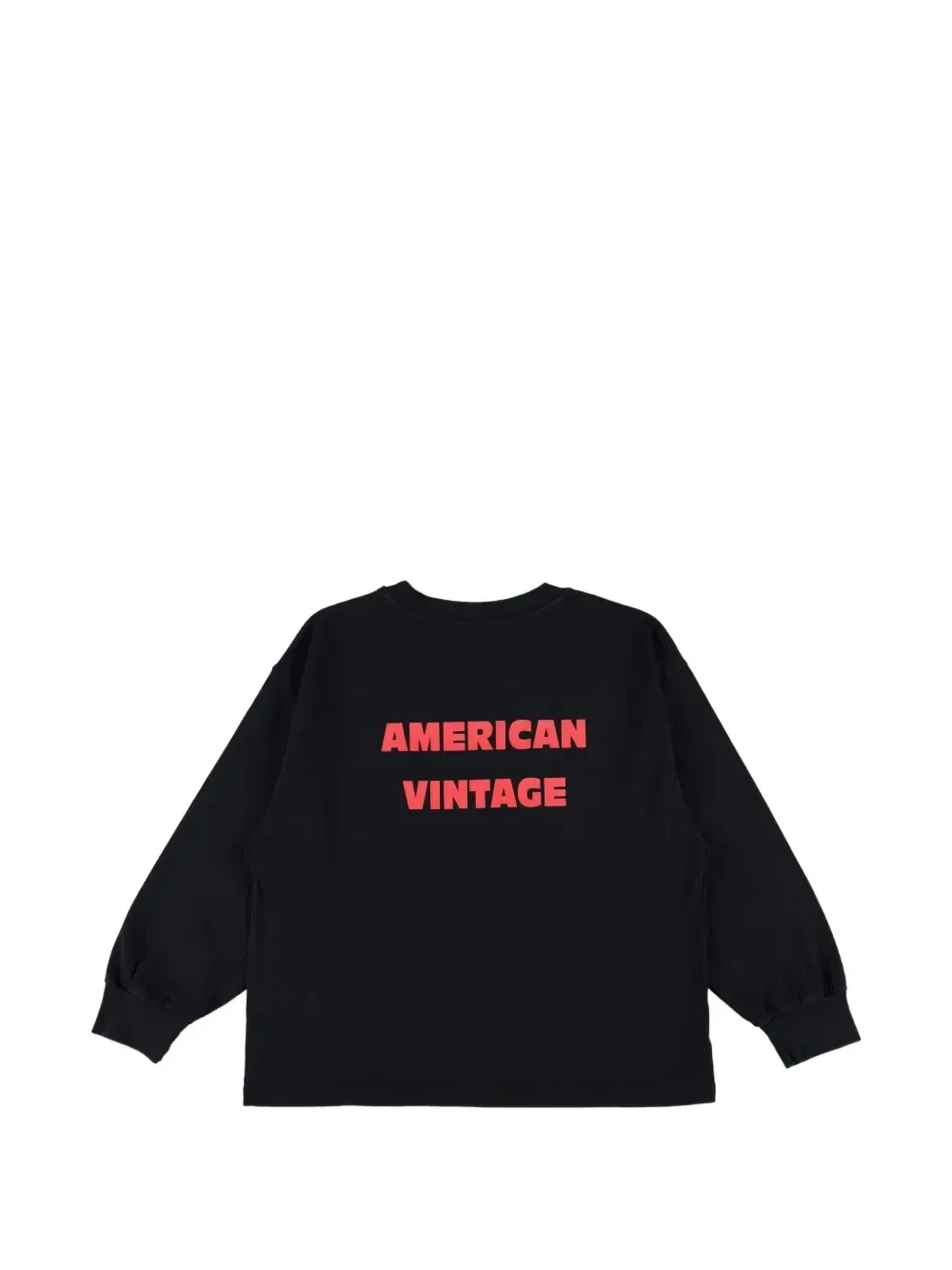 Футболка Fizvalley с длинными рукавами и логотипом American Vintage Kids, черный — фото 2